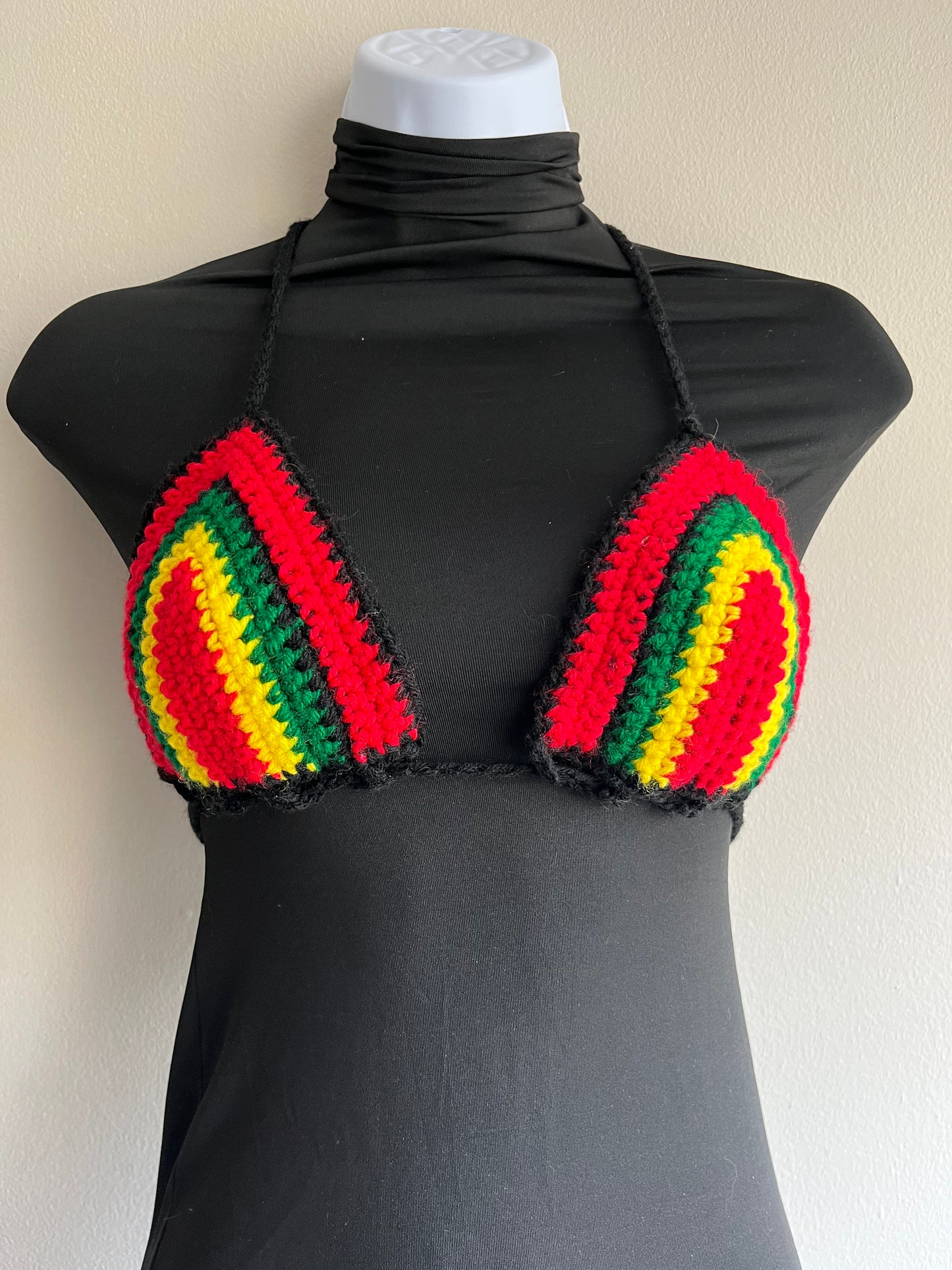 Pan-African Power Crochet Bikini Top (Made to Order)