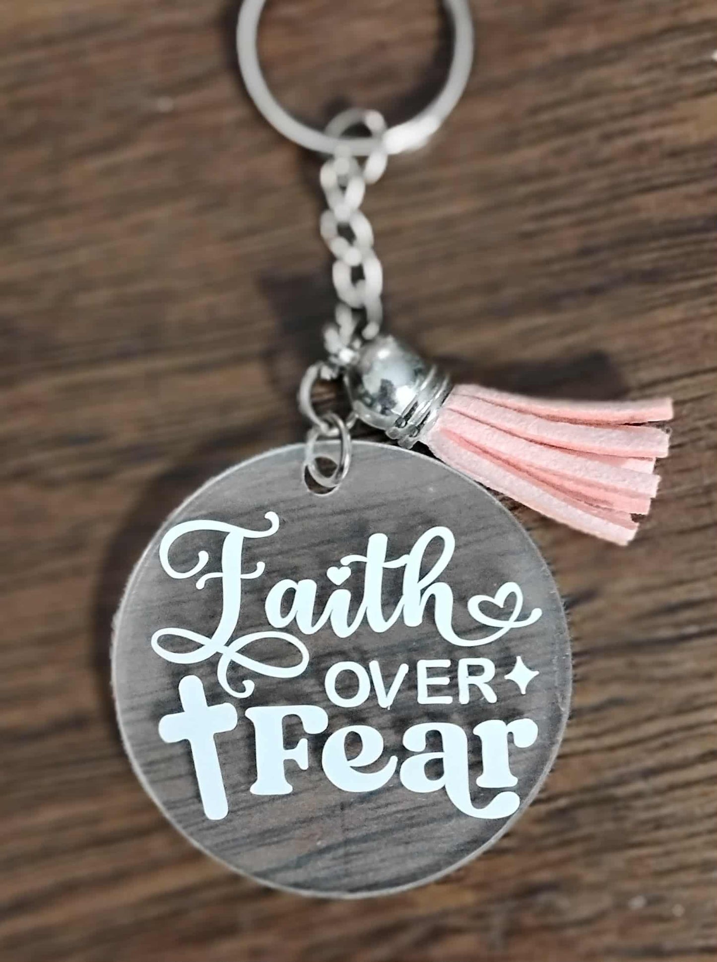 “Faith Over Fear” Acrylic Keychain