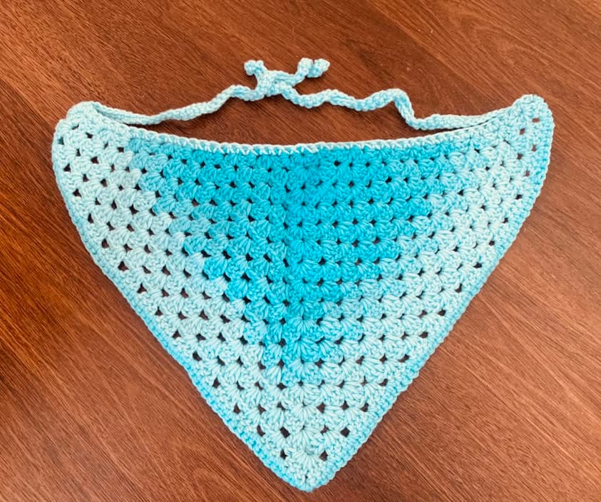 Blue Skies Crochet Bandana