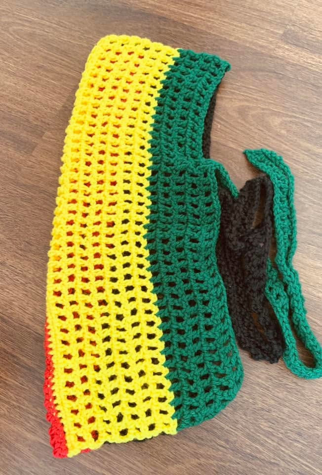 Pan-African Crown Crochet Durag