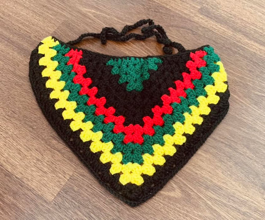 Pan-African Pride Crochet Bandana