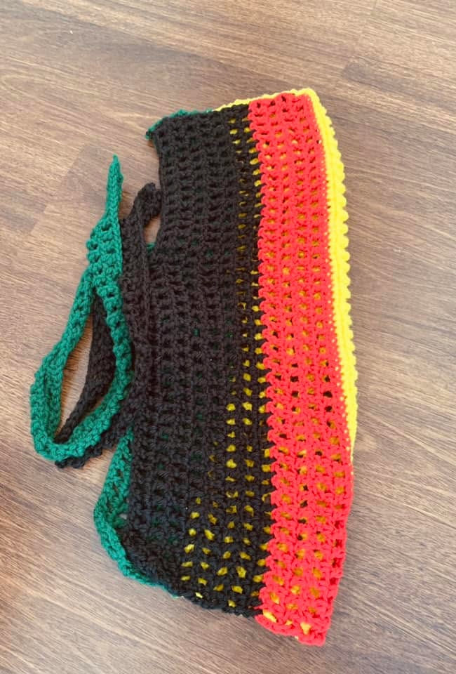 Pan-African Crown Crochet Durag